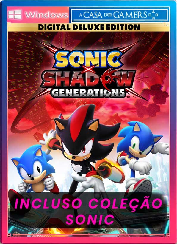 Sonic X Shadow Generations Deluxe Pc Steam Offline + Coleção