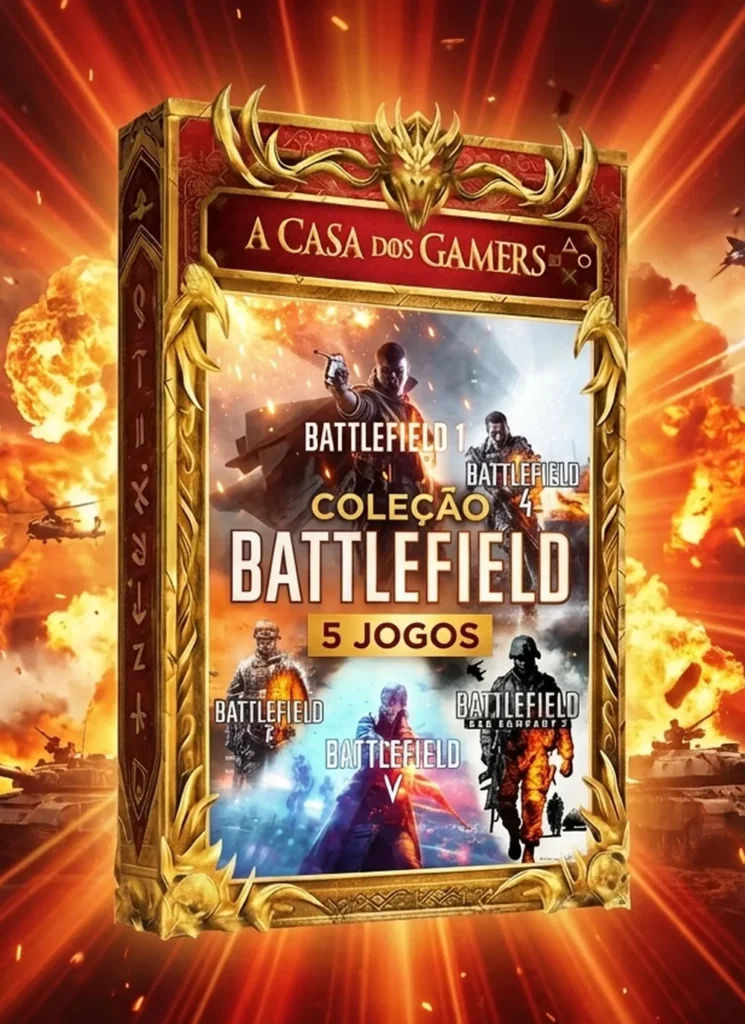 Battlefield Coleção Completa Pc (1 + Bad Company 2 + 3 + 4 + V)